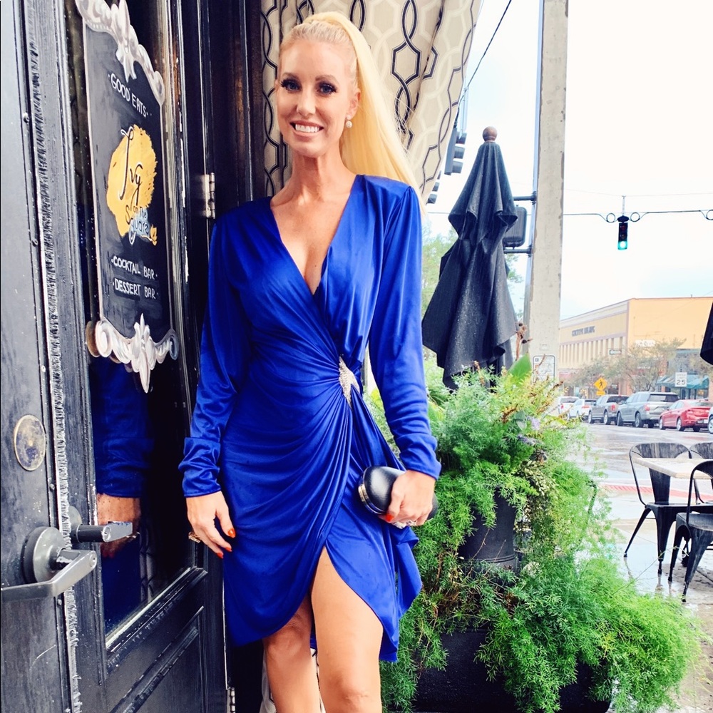 Vintage Bright Blue Dress